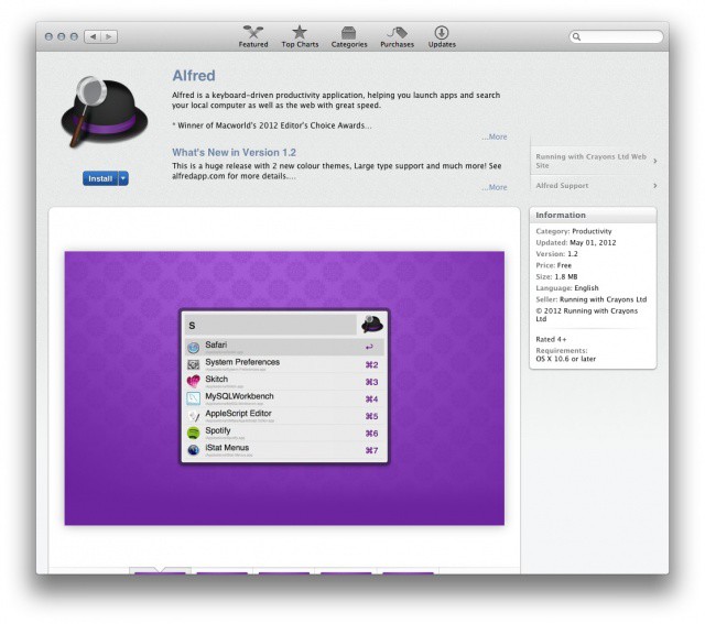 Alfred 2 Mac App